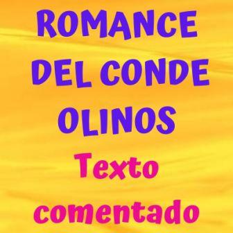 ROMANCE DEL CONDE OLINOS. Texto comentado